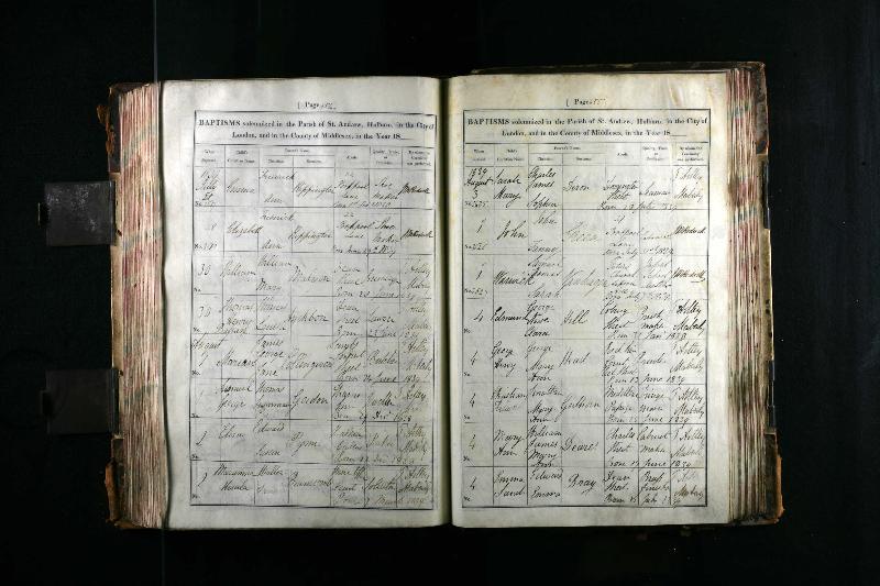 Rippington (Elizabeth) 1839 Baptism Record